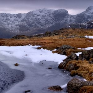 Scafells in Winter