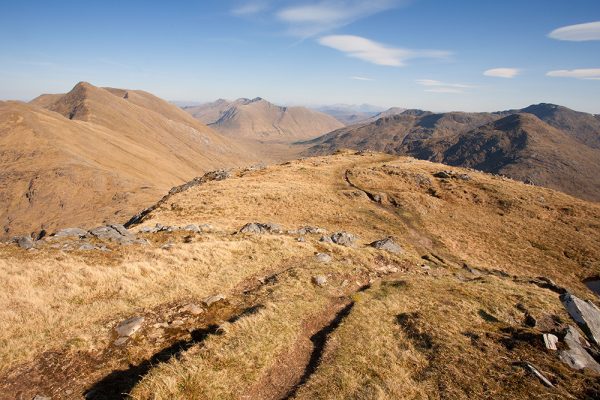Walking at Glen Shiel